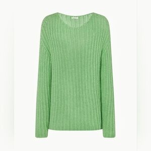 J.Jill Cable Knitted Sweater Women's Size XS Green Long Sleeve